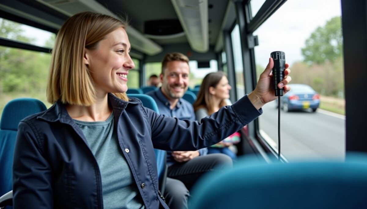 Guide pratique pour localiser et exploiter la prise électrique à bord des bus FlixBus